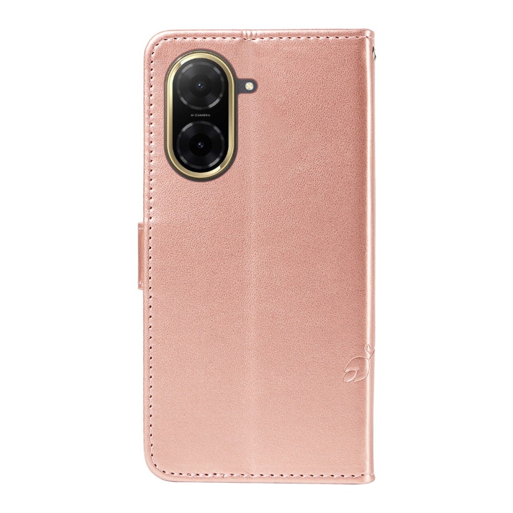 Virágok könyv tok Xiaomi Redmi A5 (173.45x79.35x8.45mm) - rózsa arany
