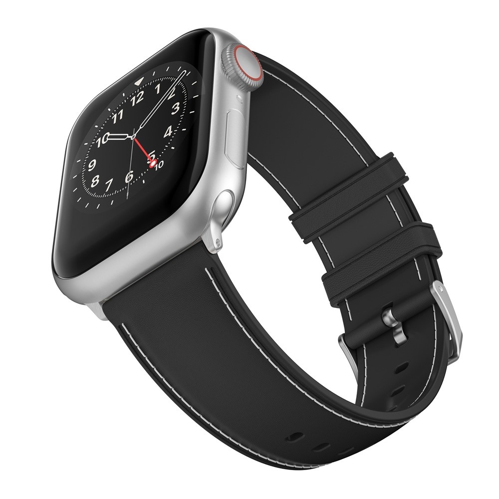 Stitch zselés szíj Apple Watch Ultra/Ultra 2 49mm/SE/SE 2022/2023 44mm/9/8/7 45mm/6/5/4 44mm/3/2/1 42 mm-es Apple Watch Ultra/Ultra 2 49mm/SE/SE 2022/2023 44mm/9/8/7 45mm/6/5/4 44mm/3/2/1 42 mm - fekete