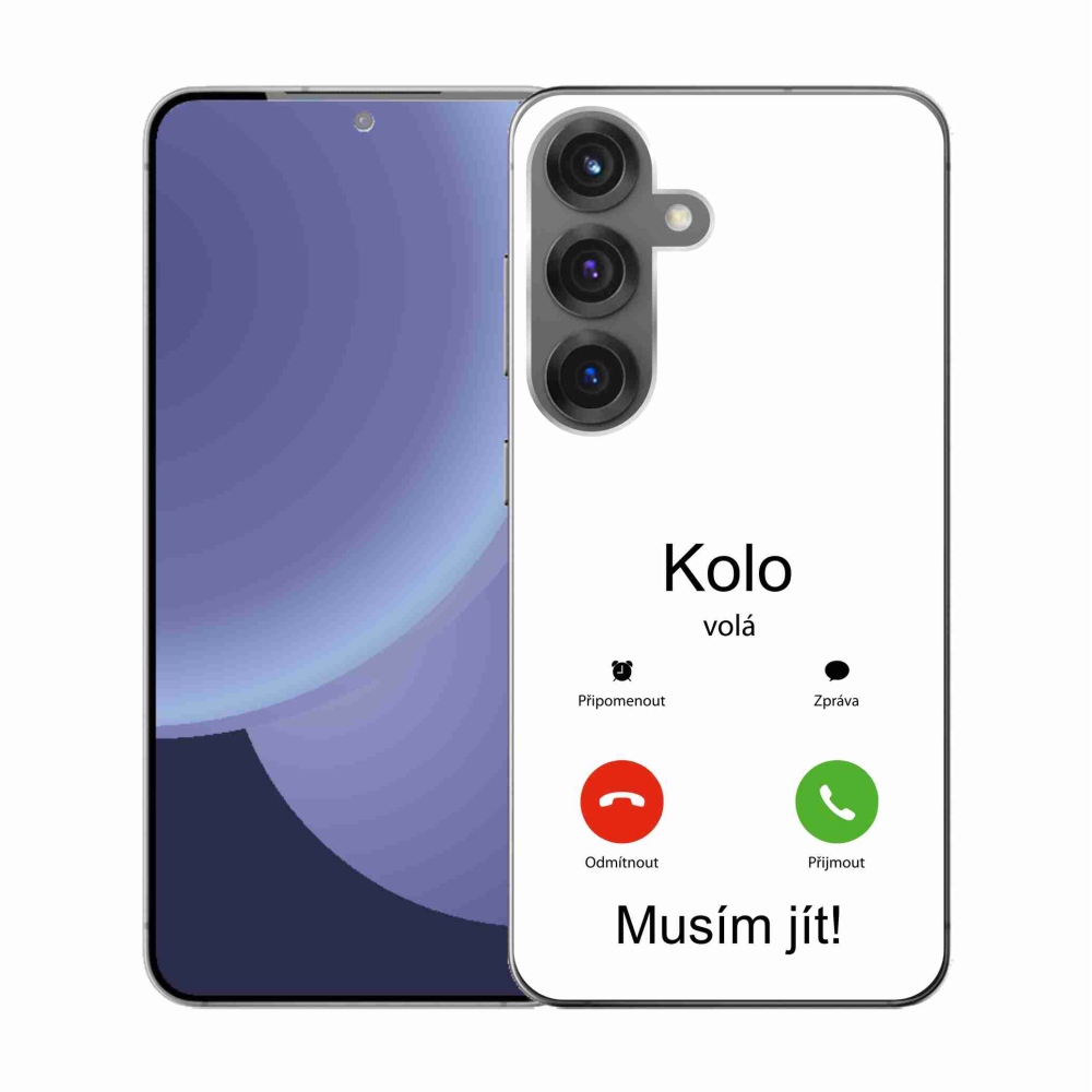 Gél borító mmCase Samsung Galaxy S25 - a kerék hívja fehér háttérrel