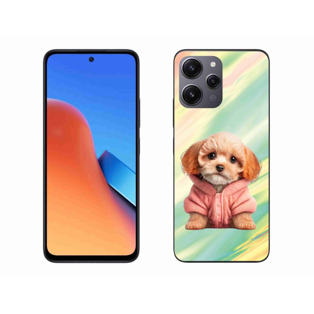 Gél borítás mmCase a Xiaomi Redmi 12-hez - kölyökkutyák pulóverben