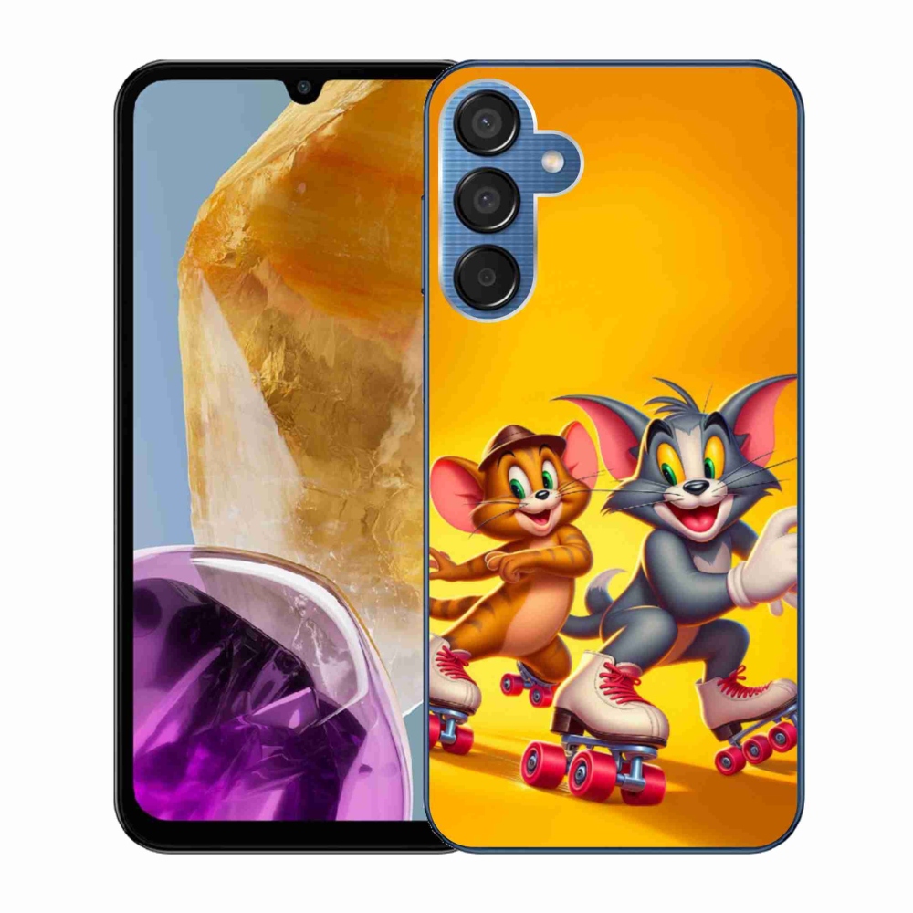 Zselés borítás mmCase Samsung Galaxy M15 5G készülékhez - tom and jerry