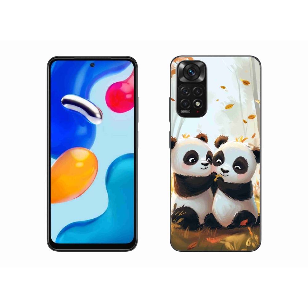 Gél borítás mmCase a Xiaomi Redmi Note 11S 4G-hez - pandák
