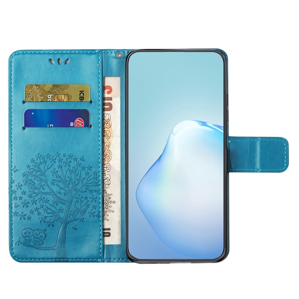 Fa könyvtáska a Honor 200 Lite 5G számára - kék