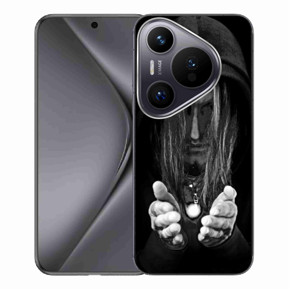 Zselés borítás mmCase a Huawei Pura 70 Pro-n - titokzatos személy