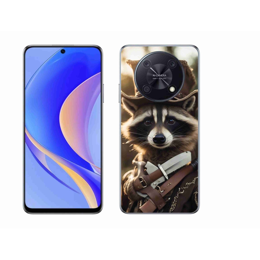 Gél borító mmCase a Huawei Nova Y90-hez - mosómedve egyenruhában