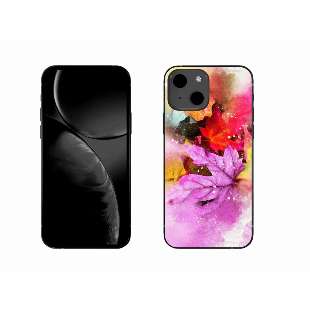 Gél borítás mmCase iPhone 13 6.1 készülékhez - színes levelek