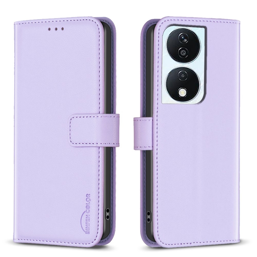 BNF könyvtáska Honor X7b/Honor 90 Smart készülékhez - világos lila