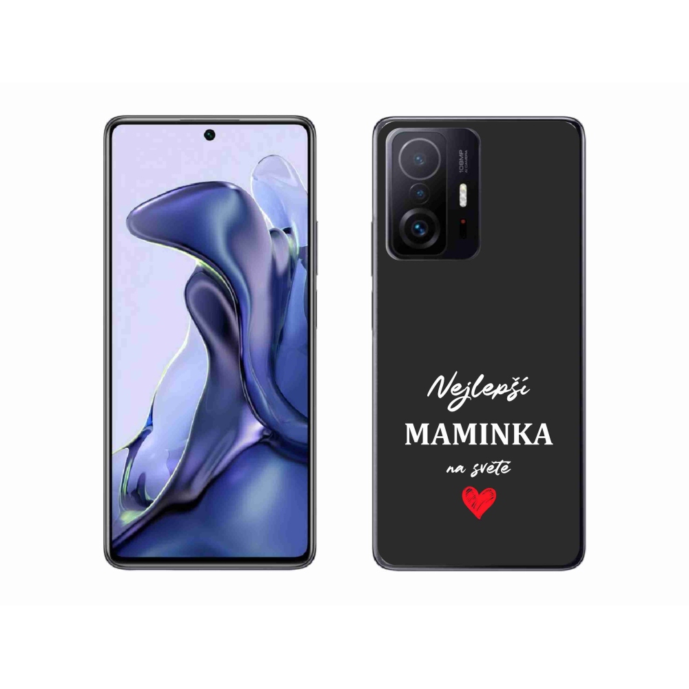 Gél borító mmCase a Xiaomi 11T-hez - legjobb anya 1 fekete háttérrel