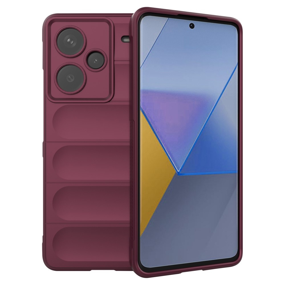 Rugg tartós zselés tok Xiaomi Redmi Note 13 Pro+ 5G - bordó színben
