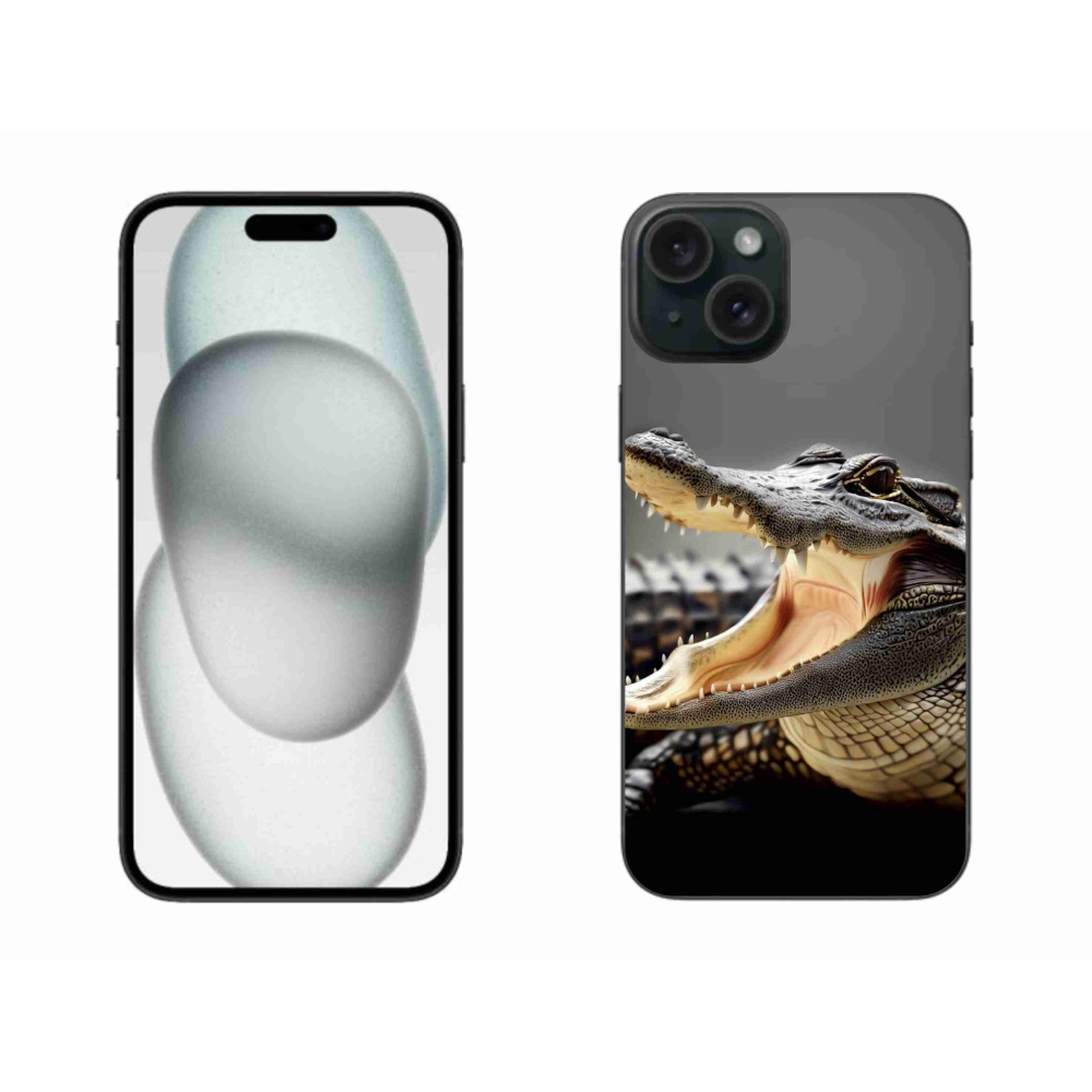 Zselés borítás mmCase iPhone 15 Plus készülékhez - krokodil