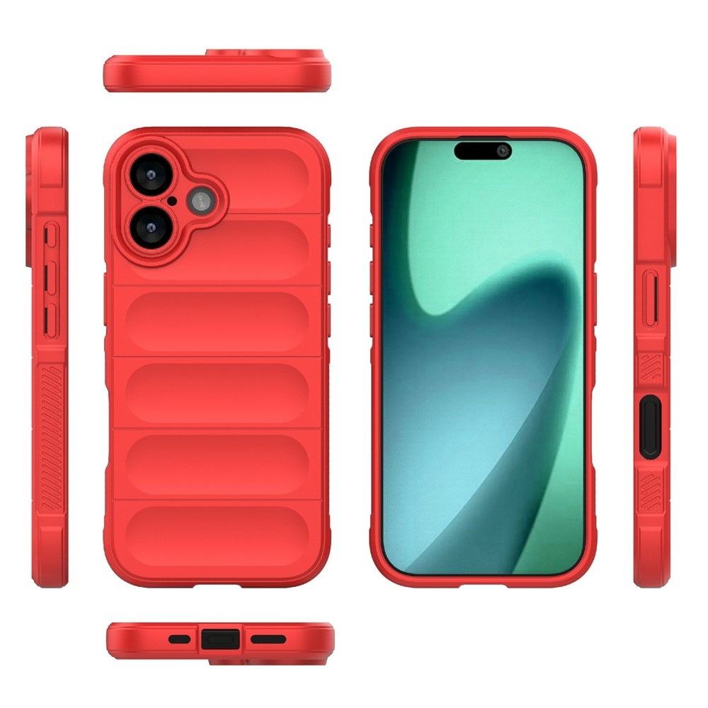 Rugg tartós zselés tok iPhone 17 készülékhez - piros