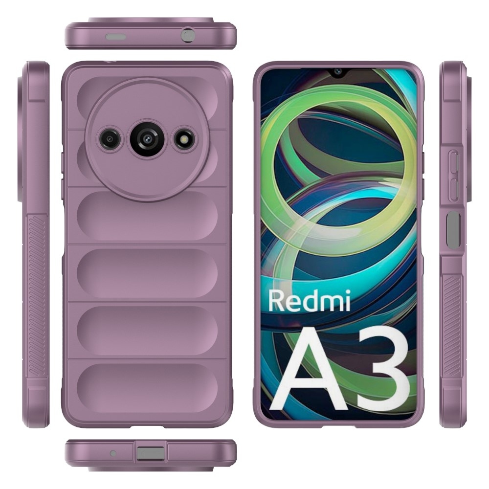 Rugg tartós zselés tok Xiaomi Redmi A3-hoz - világos lila