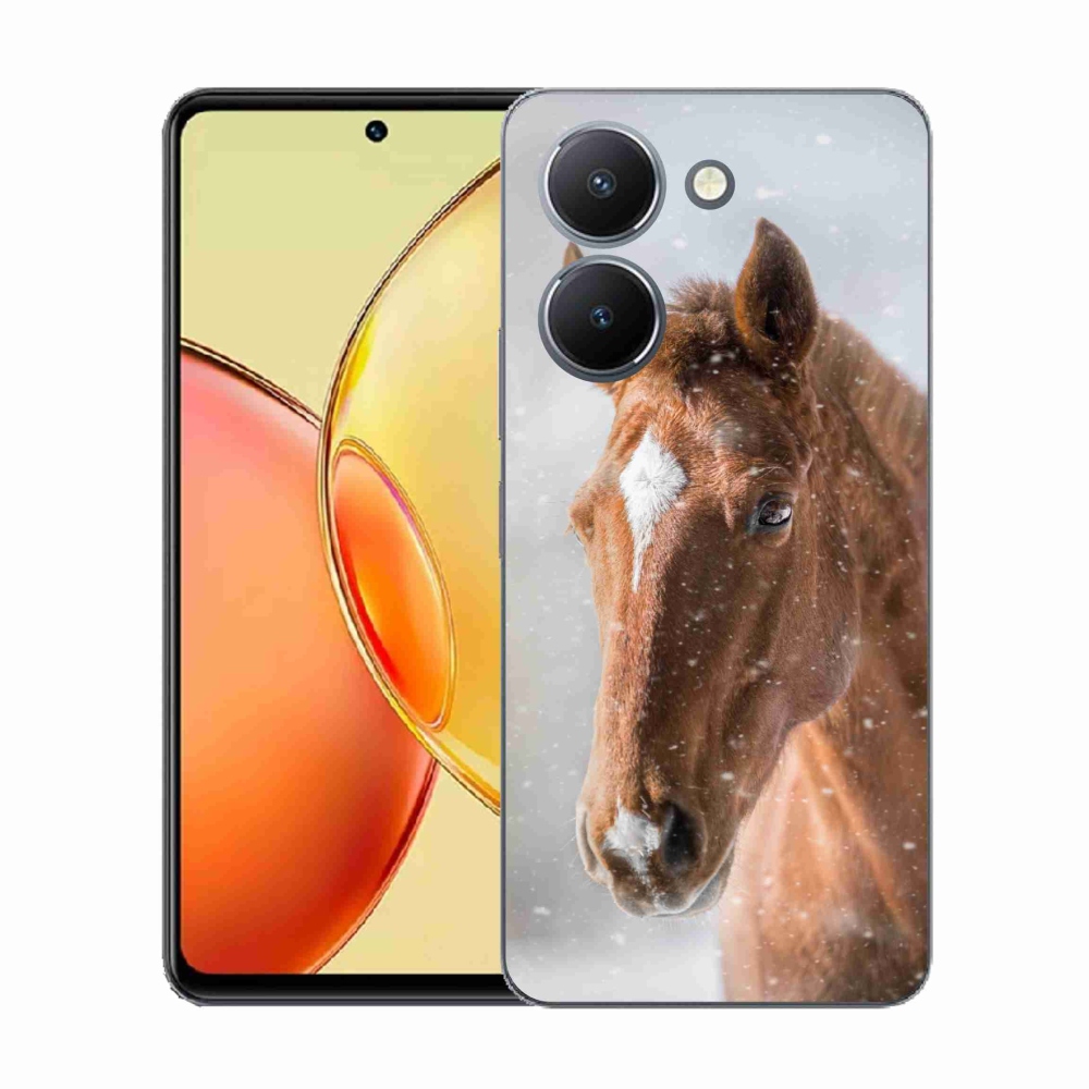 Zselés borítás mmCase a Vivo Y36-hoz - barna ló 2