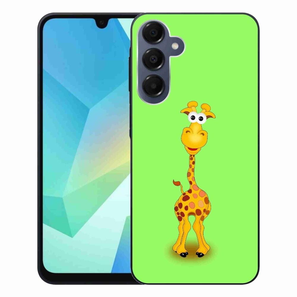 Zselés borítás mmCase Samsung Galaxy A16 4G/5G - rajzfilm zsiráfhoz