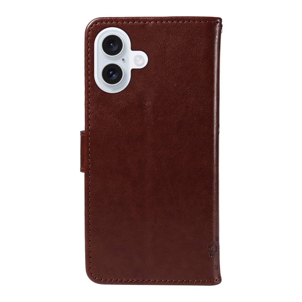 Fák könyvtáska iPhone 17-hez - barna