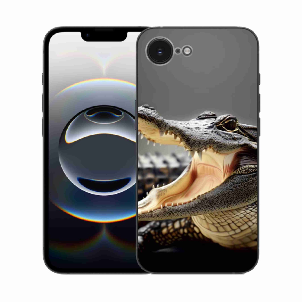 Zselés borítás mmCase iPhone 16e készülékhez - krokodil