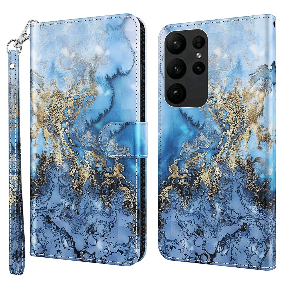Nyomtatott könyv tok Samsung Galaxy S24 Ultra készülékhez - absztrakt minta