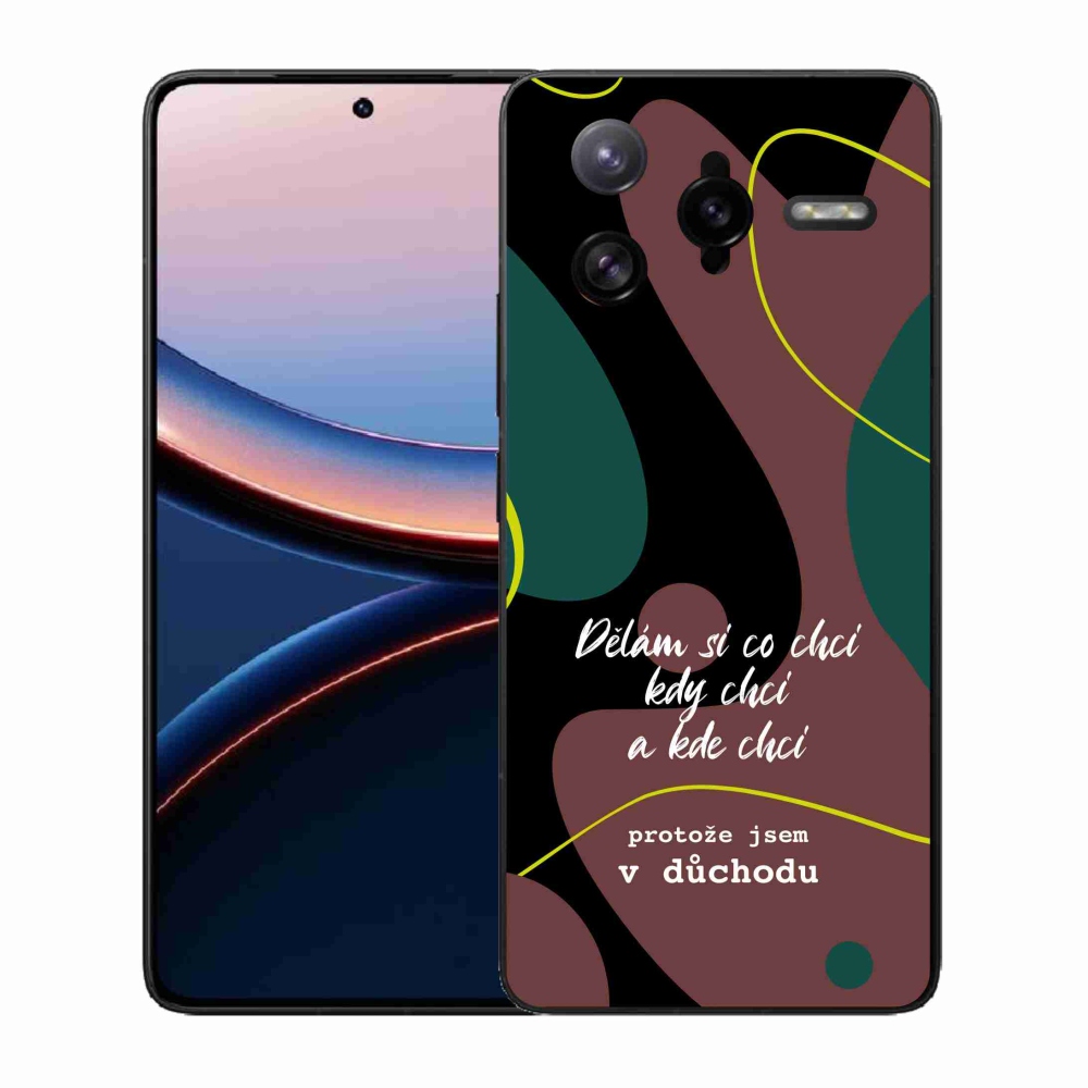 Gél borító mmCase a Xiaomi Poco F7 Ultra számára - vicces szöveg 10 fekete háttér