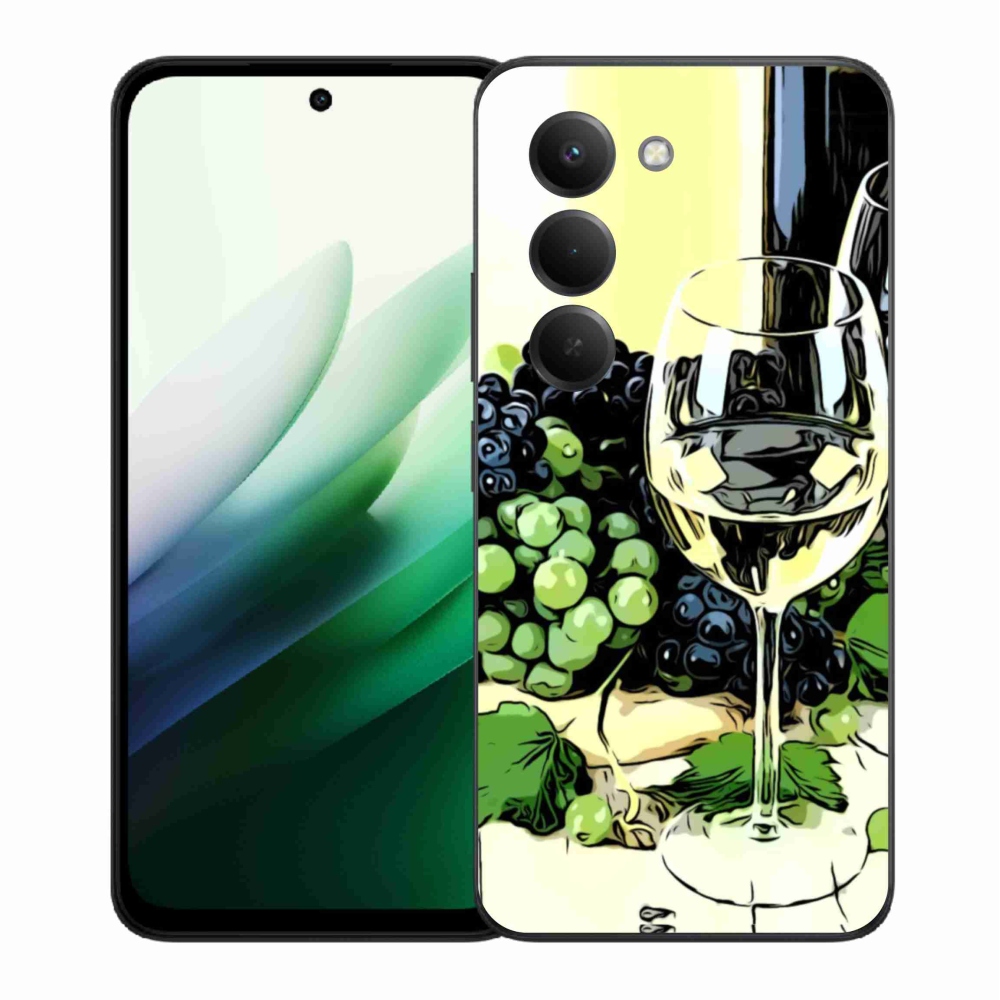 Gél borítás mmCase a Xiaomi Redmi 15 5G számára - pohár bor