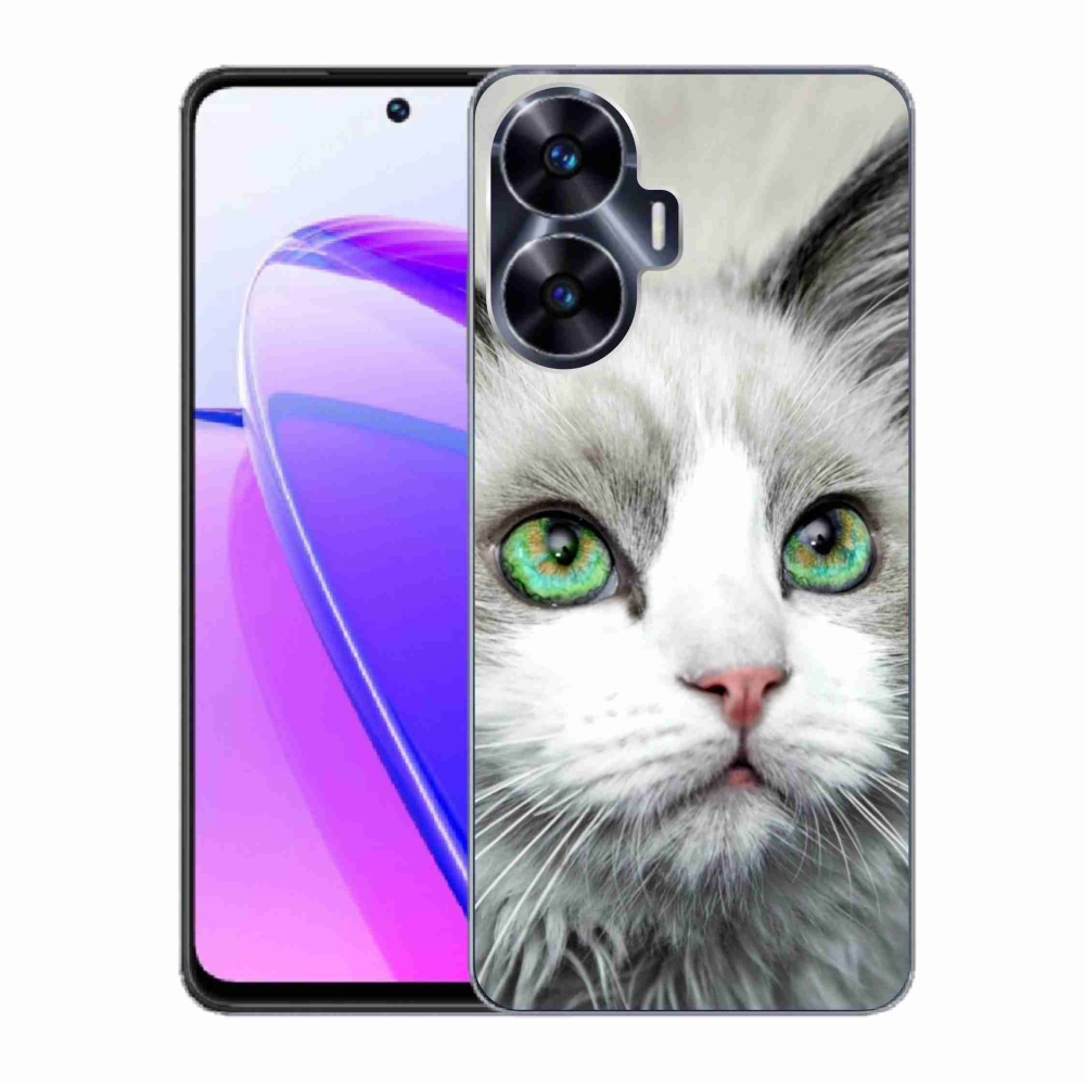 Gél borítás mmCase a Realme C55 készülékhez - macskaszemmel nézet