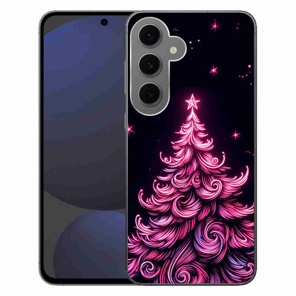 Gél borítás mmCase Samsung Galaxy S24 FE - neon karácsonyfa 2