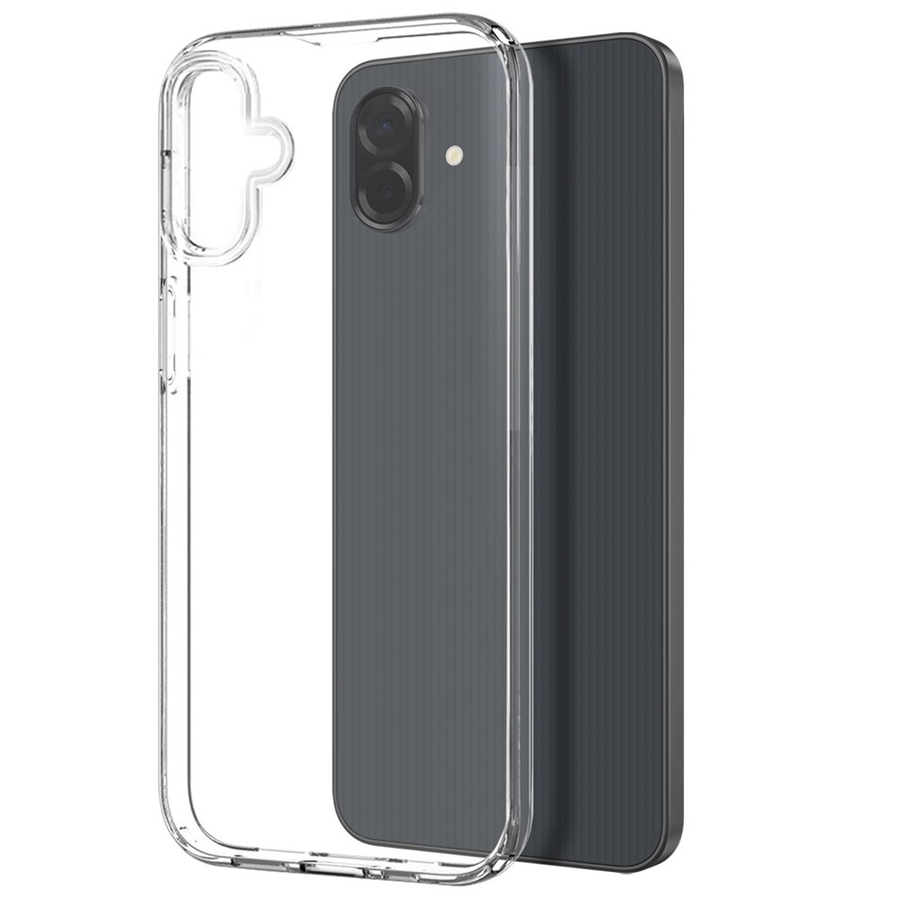 NORTHJO átlátszó zselés tok + edzett üveg Samsung Galaxy A07 4G - átlátszó