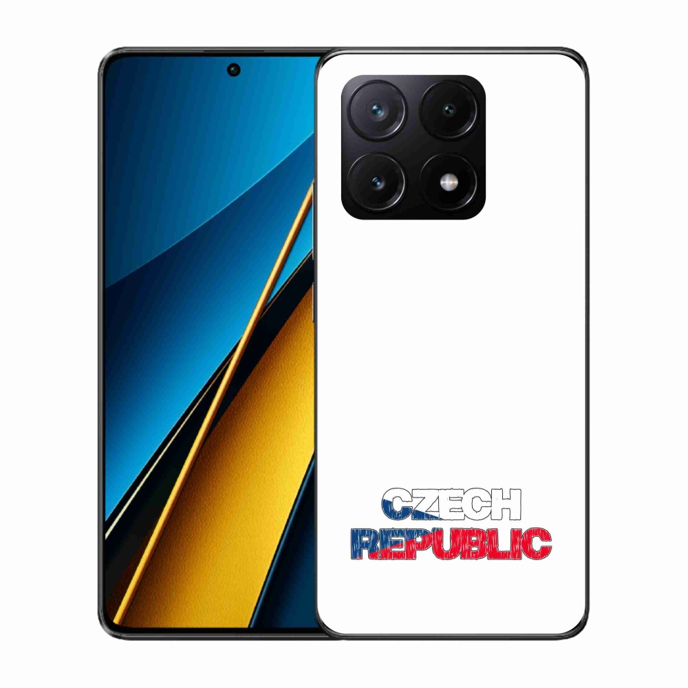 Gél borítás mmCase a Xiaomi Poco X6 Pro 5G - Csehország fehér háttérhez