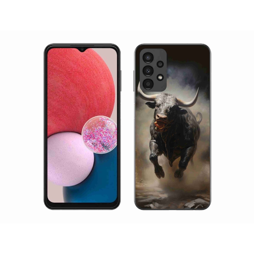 Gél borítás mmCase Samsung Galaxy A13 4G - dühös bika - Samsung Galaxy A13 4G - dühös bika
