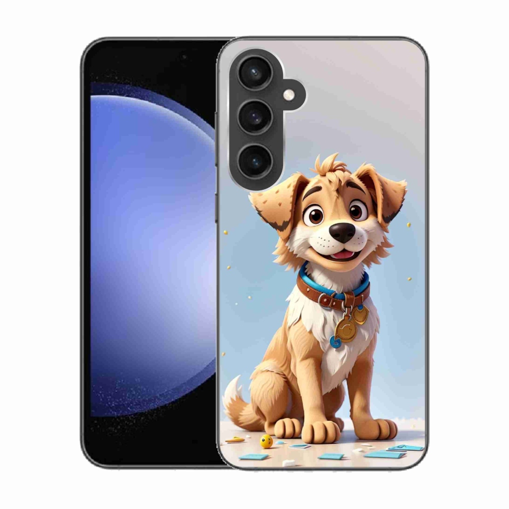 Zselés borítás mmCase Samsung Galaxy S23 FE - rajzfilm kiskutya számára