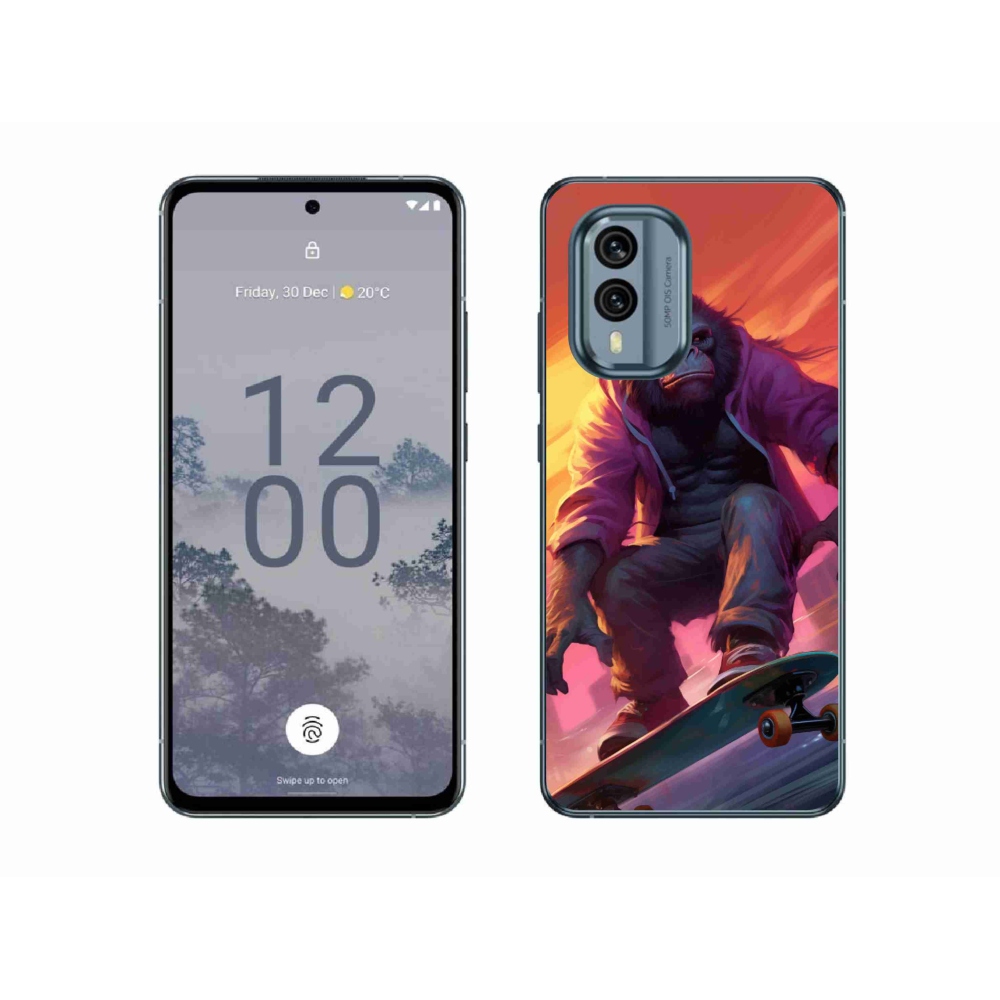 Zselés borítás mmCase a Nokia X30 5G készülékhez - gorilla gördeszkán