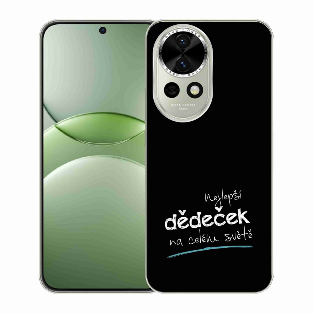 Gél borító mmCase a Huawei Nova 13 5G - legjobb nagyapa 3 fekete háttérrel