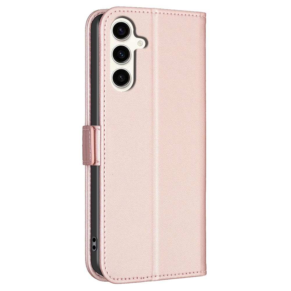 BNF könyvtáska Samsung Galaxy S24 FE készülékhez - rózsaarany
