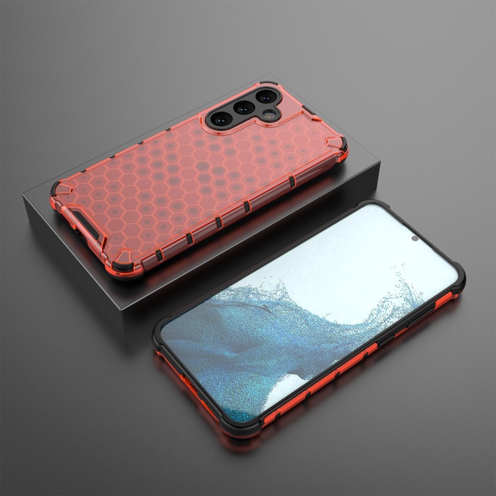 Mézédes tartós borító Samsung Galaxy S25+ készülékhez - piros
