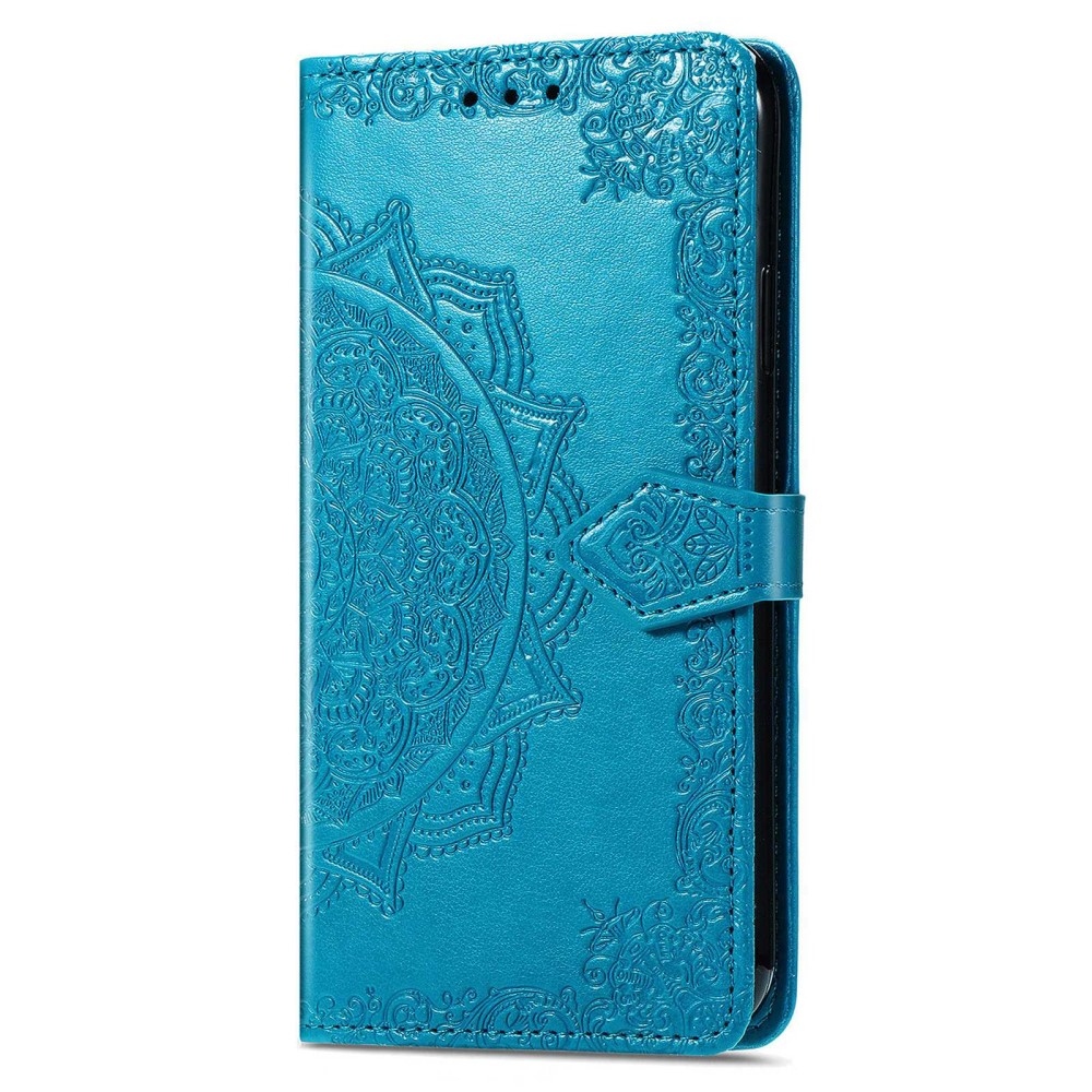Mandala könyvtáska a Realme Narzo 50 készülékhez - kék