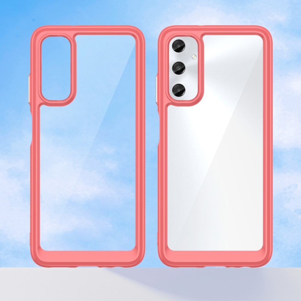 Gél tok kemény hátlappal Samsung Galaxy A05s készülékhez - piros