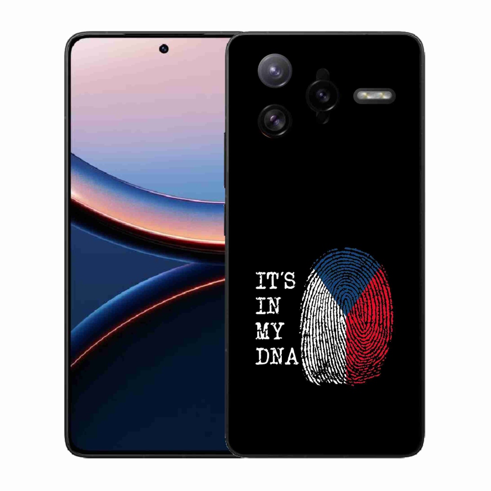 Gél borító mmCase a Xiaomi Poco F7 Ultra - zászlós ujjlenyomat fekete háttérrel