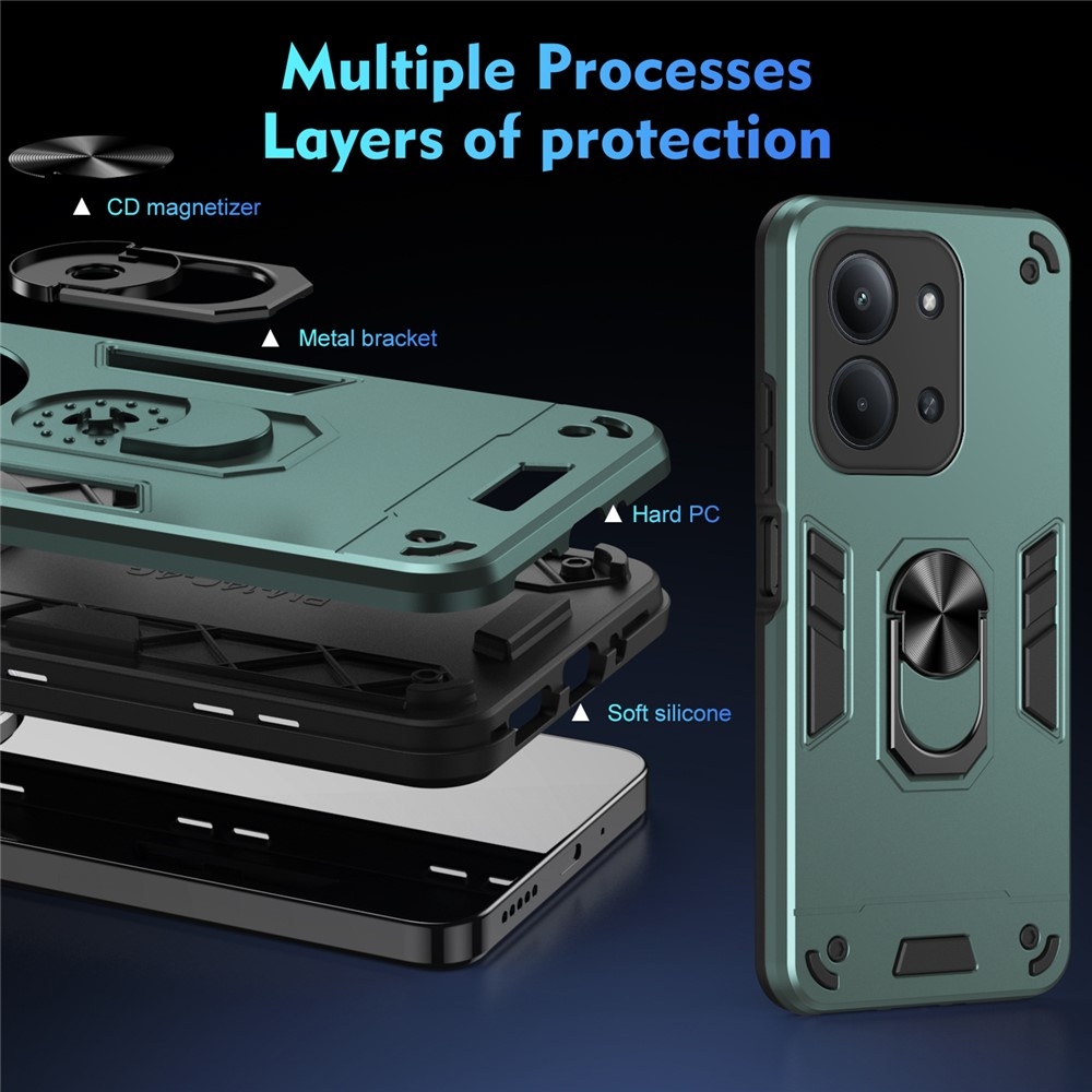 Defend tartós borító Xiaomi Redmi 15C 4G (171mm)/Poco C85 4G (171mm) - zöld
