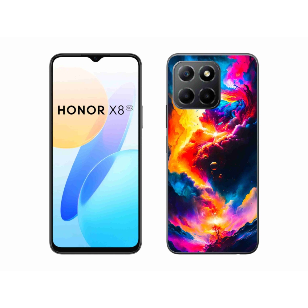 Zselés borítás mmCase a Honor X8 5G számára - absztrakt motívum