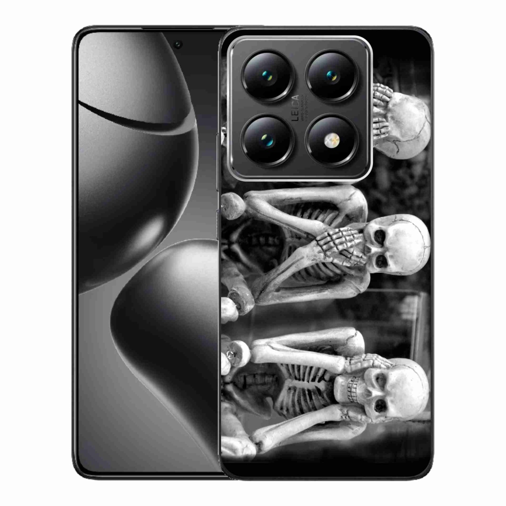Gél borítás mmCase a Xiaomi 14T Pro számára - csontvázak