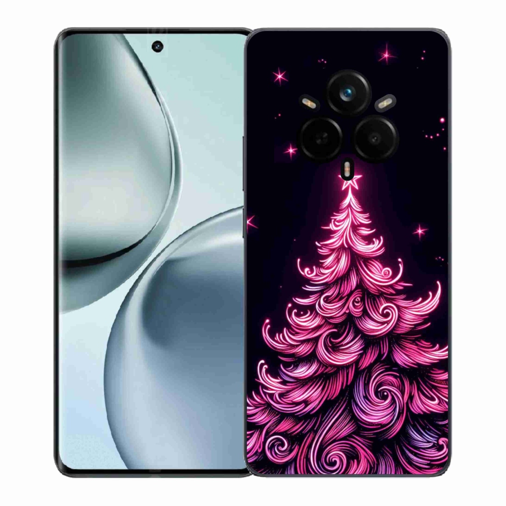 Gél borítás mmCase a Realme 14 Pro 5G készülékhez - neon karácsonyfa 2