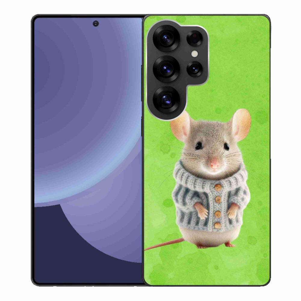 Gél borítás mmCase Samsung Galaxy S25 Ultra - egér pulóverben