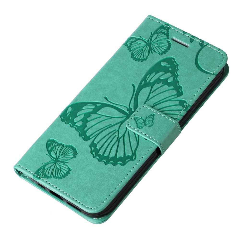 Nagy pillangó könyvtáska Huawei Nova Y61-hez - teáskék