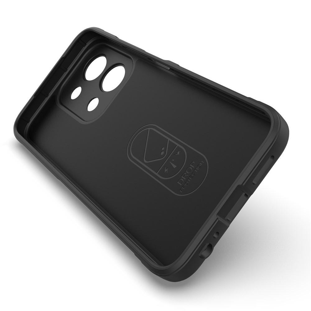 Rugg tartós zselés tok Xiaomi Redmi 15C 4G (171mm)/Poco C85 4G (171mm) - fekete