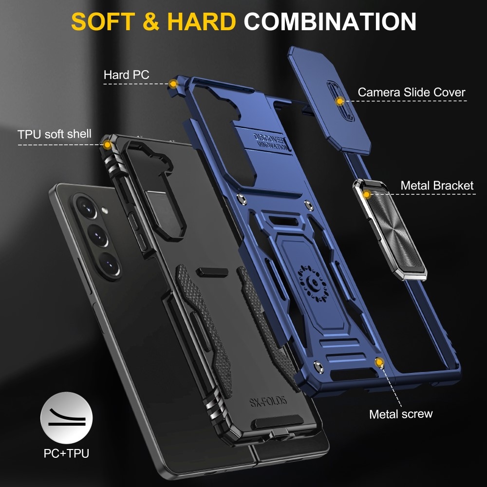 Csúszásálló borítás Samsung Galaxy Z Fold6 5G készülékhez - kék