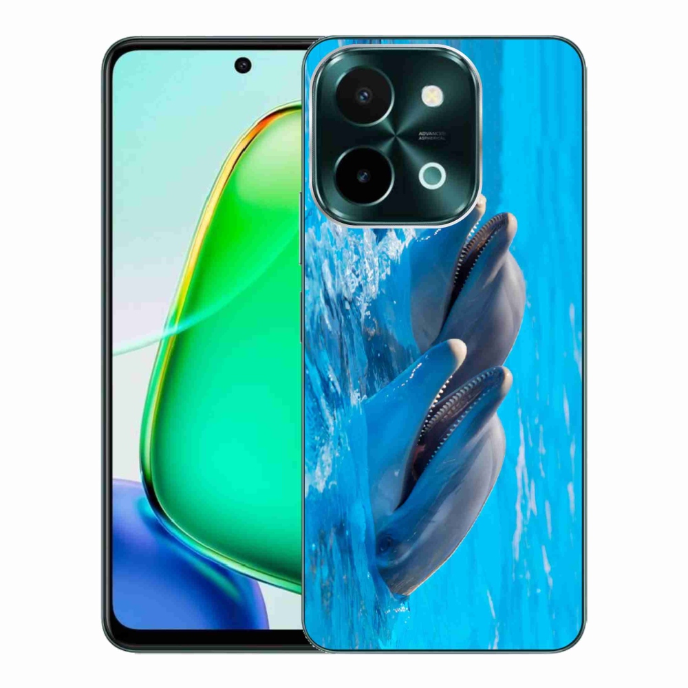 Zselés borítás mmCase a Vivo Y28-hoz - delfinek