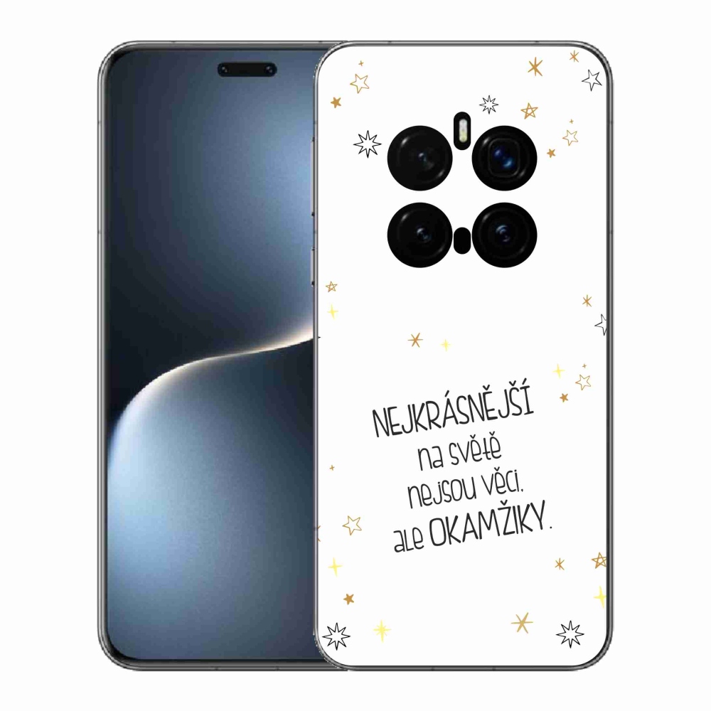 Gél borítás mmCase a Honor Magic 7 Pro 5G készülékhez - Idézet 4 fehér háttér