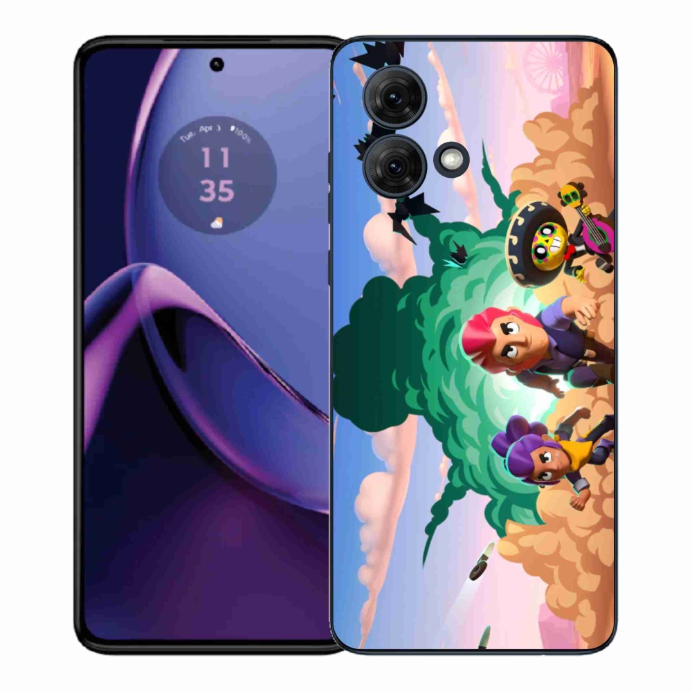 Gél védőburkolat mmCase a Motorola Moto G84 5G-hez - bravúros csillagok