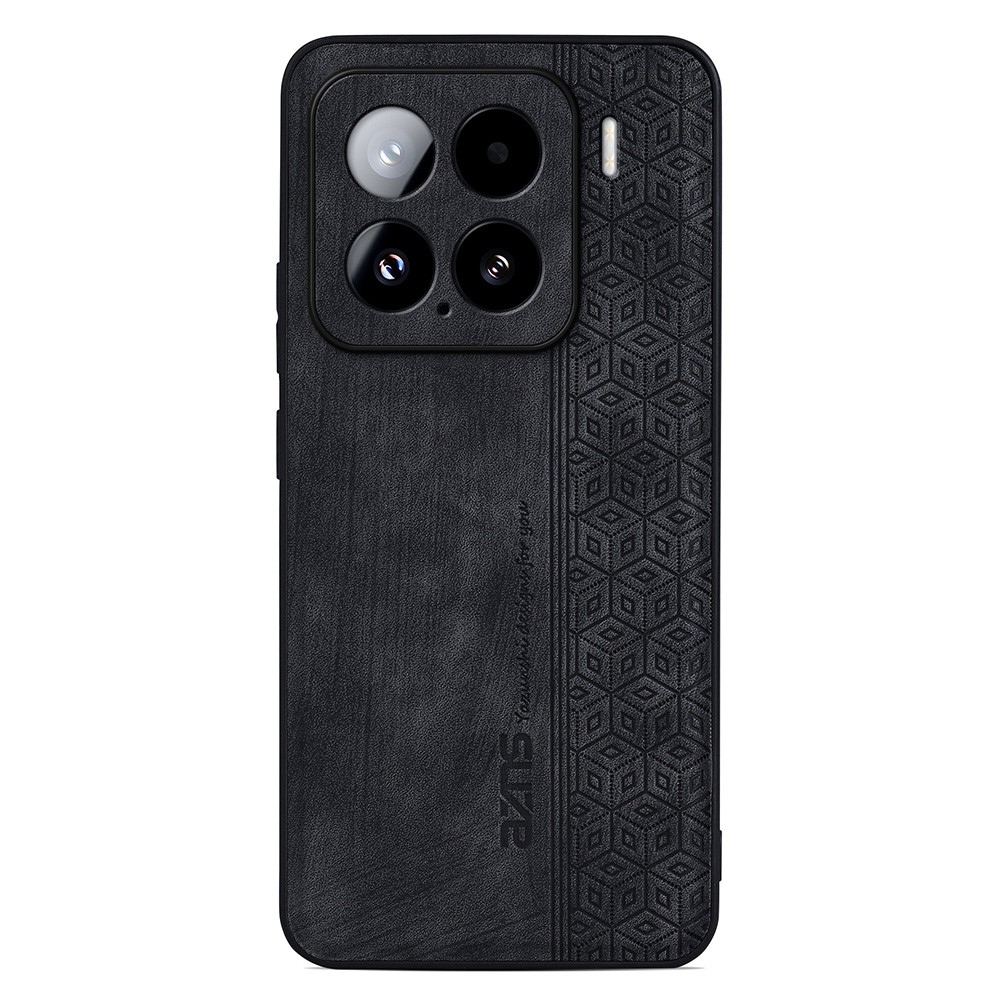 AZNS zselés tok PU bőrrel borítva Xiaomi 15 - fekete