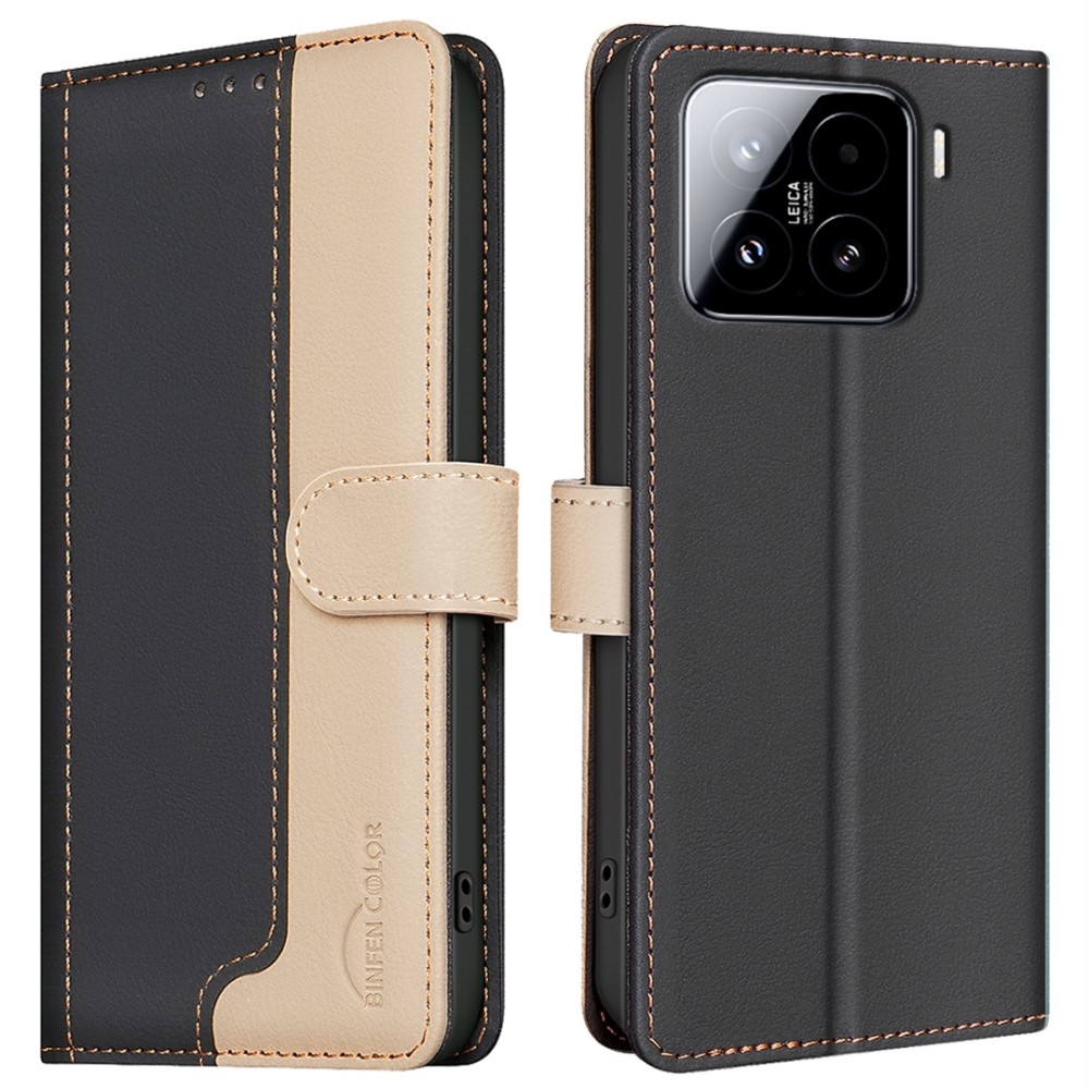 BNF DUO könyvtáska Xiaomi 15 Pro-hoz - fekete