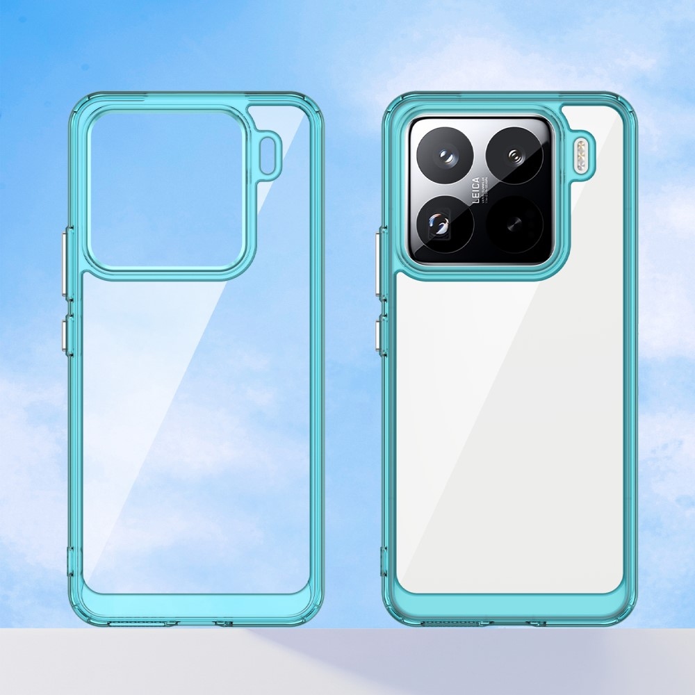 Gél tok fix hátlappal Xiaomi 15 Pro-hoz - világoskék